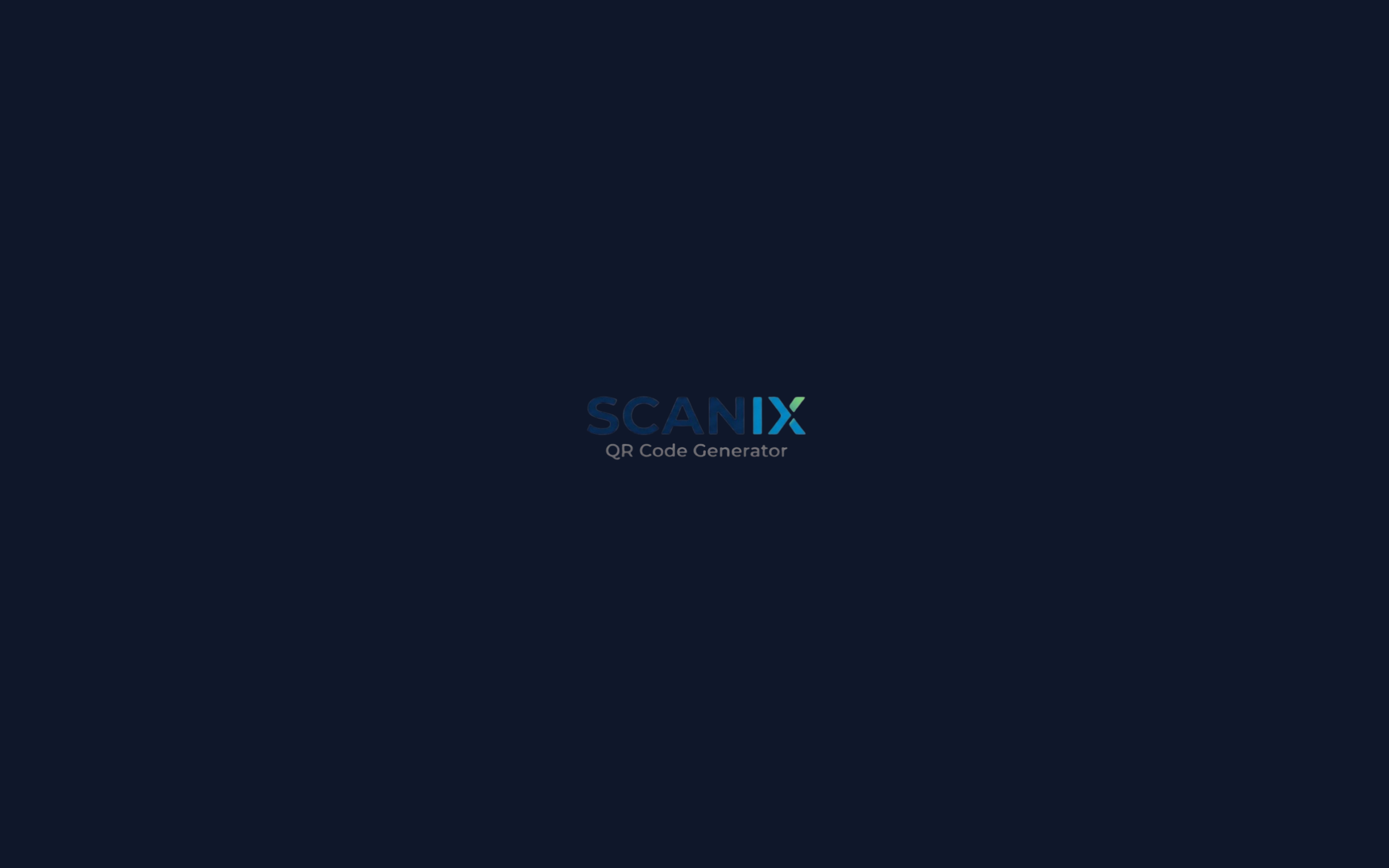 Scanix QR generator interface